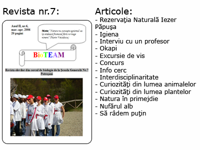 Revista nr. 7 BioTEAM Petroșani