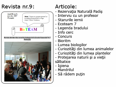 Revista nr. 9 BioTEAM Petroșani