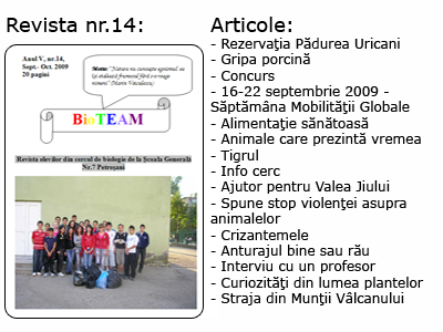 Revista nr. 14 BioTEAM Petroșani
