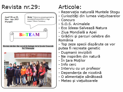 Revista nr. 29 BioTEAM Petroșani